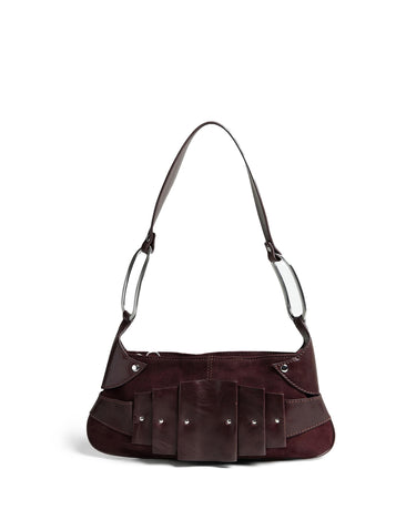 BOLSO PLEATS GRANATE