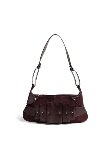 BOLSO PLEATS GRANATE