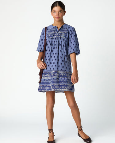 BUTI BLUE PRINT DRESS