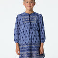 DRESS PRINT BUTI BLUE