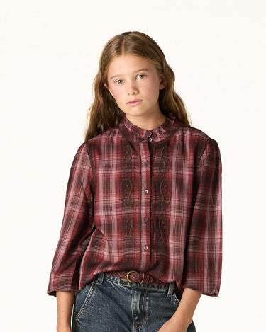 CHECKERED EMBROIDERED SHIRT MORA