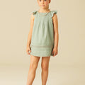 VESTIDO JARETAS VOLANTE VERDE