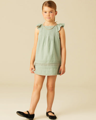 VESTIDO JARETAS VOLANTE VERDE