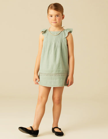 VESTIDO JARETAS VOLANTE VERDE