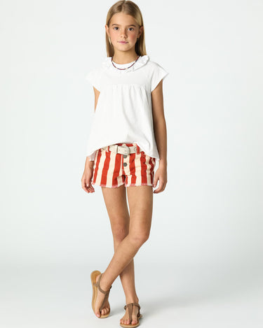 SHORT RED STRIPE
