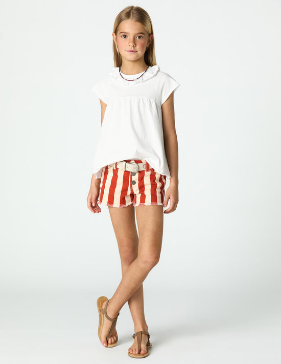 SHORT RED STRIPE