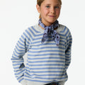 STRIPED JERSEY ANILINE BLUE