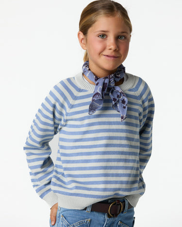 STRIPED JERSEY ANILINE BLUE
