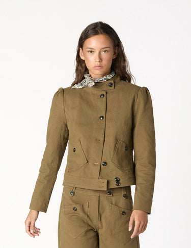 BLAZER BOLSILLOS BOTÓN KHAKI