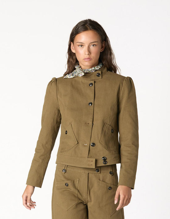 BLAZER BOLSILLOS BOTÓN KHAKI