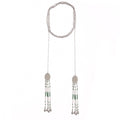 GREEN OVAL NECKLACE
