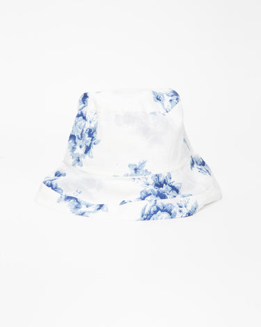 Blue toile de jouy hat