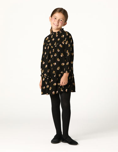 ANTHRACITE FLOWER DRESS