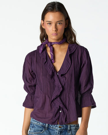 BITTERSWEET RUFFLE TUCK SHIRT