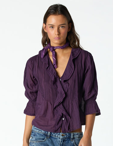 BITTERSWEET RUFFLE TUCK SHIRT