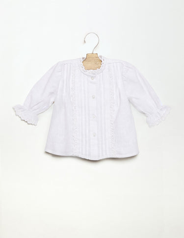 RAW LACE DRAWSTRING SHIRT