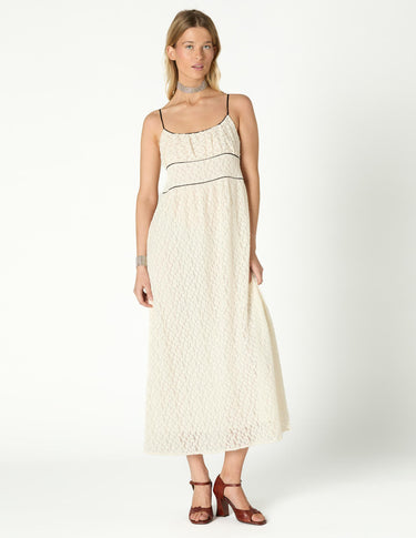 ECRU LACE DRESS