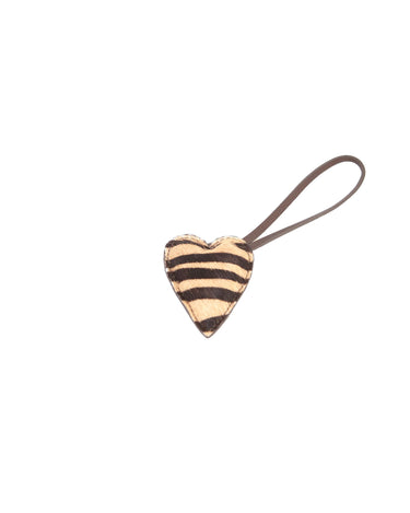 ZEBRA HEART KEYRING