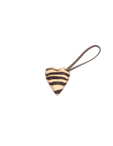 ZEBRA HEART KEYRING