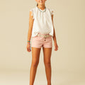 SHORT BOTONES ROSA