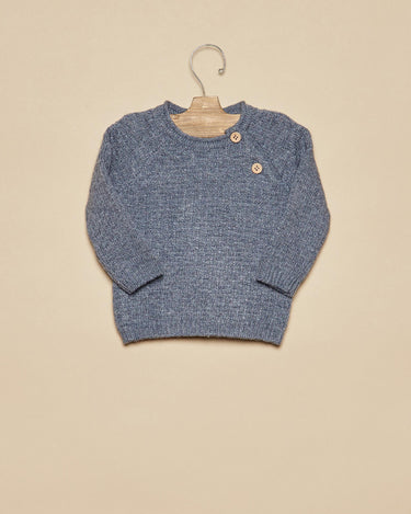 BLUE RIBBED BABY SWEATER