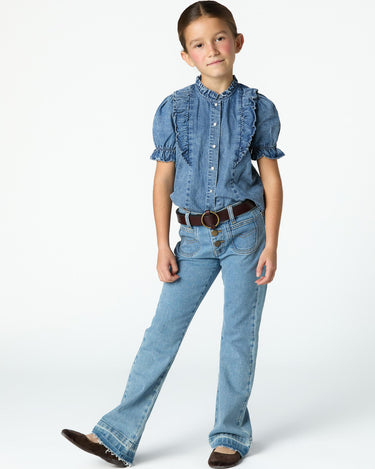 BLUE FLARE DENIM JEANS