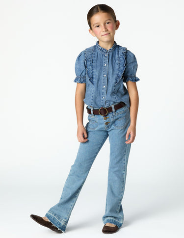 PANTALÓN CAMPANA VAQUERO AZUL