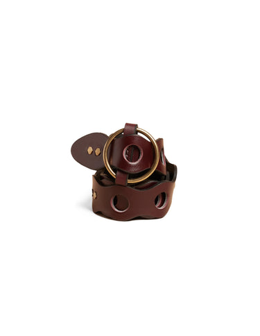 CINTURÓN RETRO GRANATE