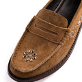 SUEDE LOAFER WITH STUDS