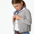 IRON GREY KNITTED CARDIGAN WITH BUTTONS