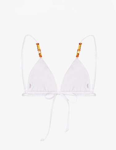 CAREY WHITE BIKINI TOP