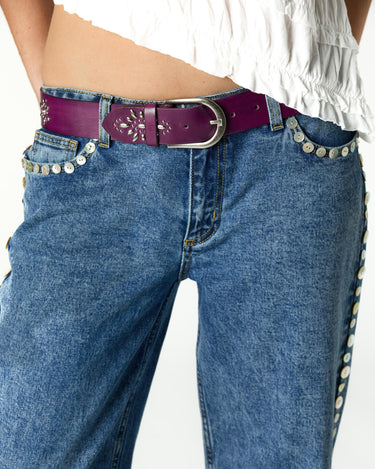 DENIM BLUE MOTHER-OF-PEARL BUTTONS