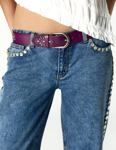 DENIM BLUE MOTHER-OF-PEARL BUTTONS