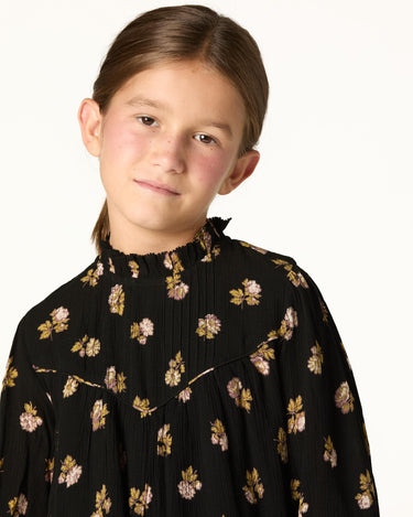 ANTHRACITE FLOWER DRESS