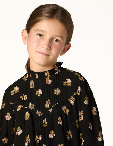 ANTHRACITE FLOWER DRESS