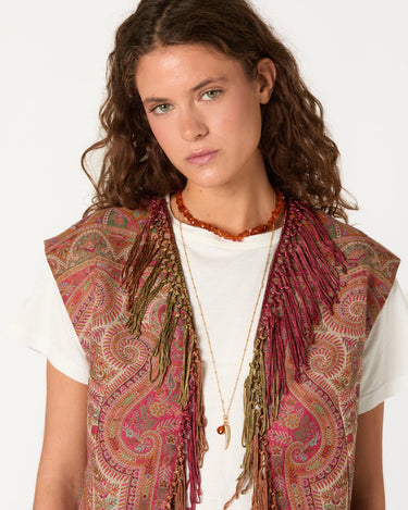 PAISLEY TASSEL VEST