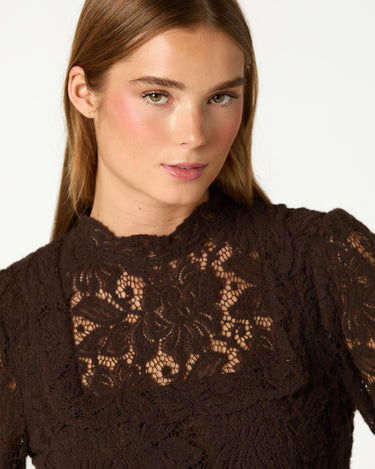 CAMISA LACE MARRÓN
