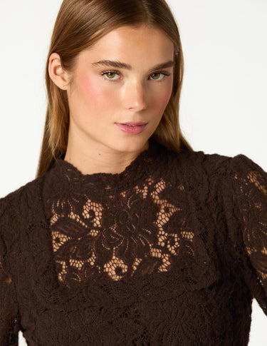 CAMISA LACE MARRON