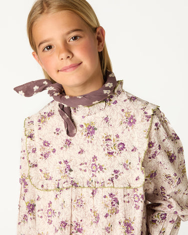 CAMISA CANESU MANGA VOLANTE BOUQUET PLUM