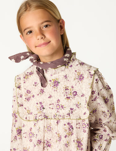 CAMISA CANESU MANGA VOLANTE BOUQUET PLUM