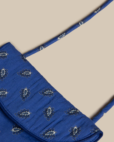 BANDOLERA HOJAS AZUL