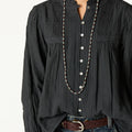 CAMISA JARETAS LACE ANTRACITA