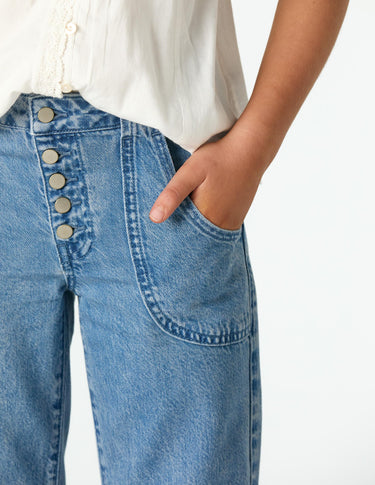 DENIM POCKET JEANS BLUE