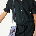 RUFFLED ANTHRACITE DRESS