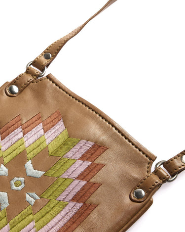 ETHNIC EMBROIDERED CROSSBODY BAG PINK