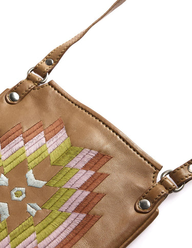 ETHNIC EMBROIDERED CROSSBODY BAG PINK