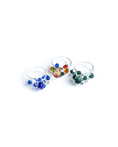 ANILLO BOLITAS VERDE