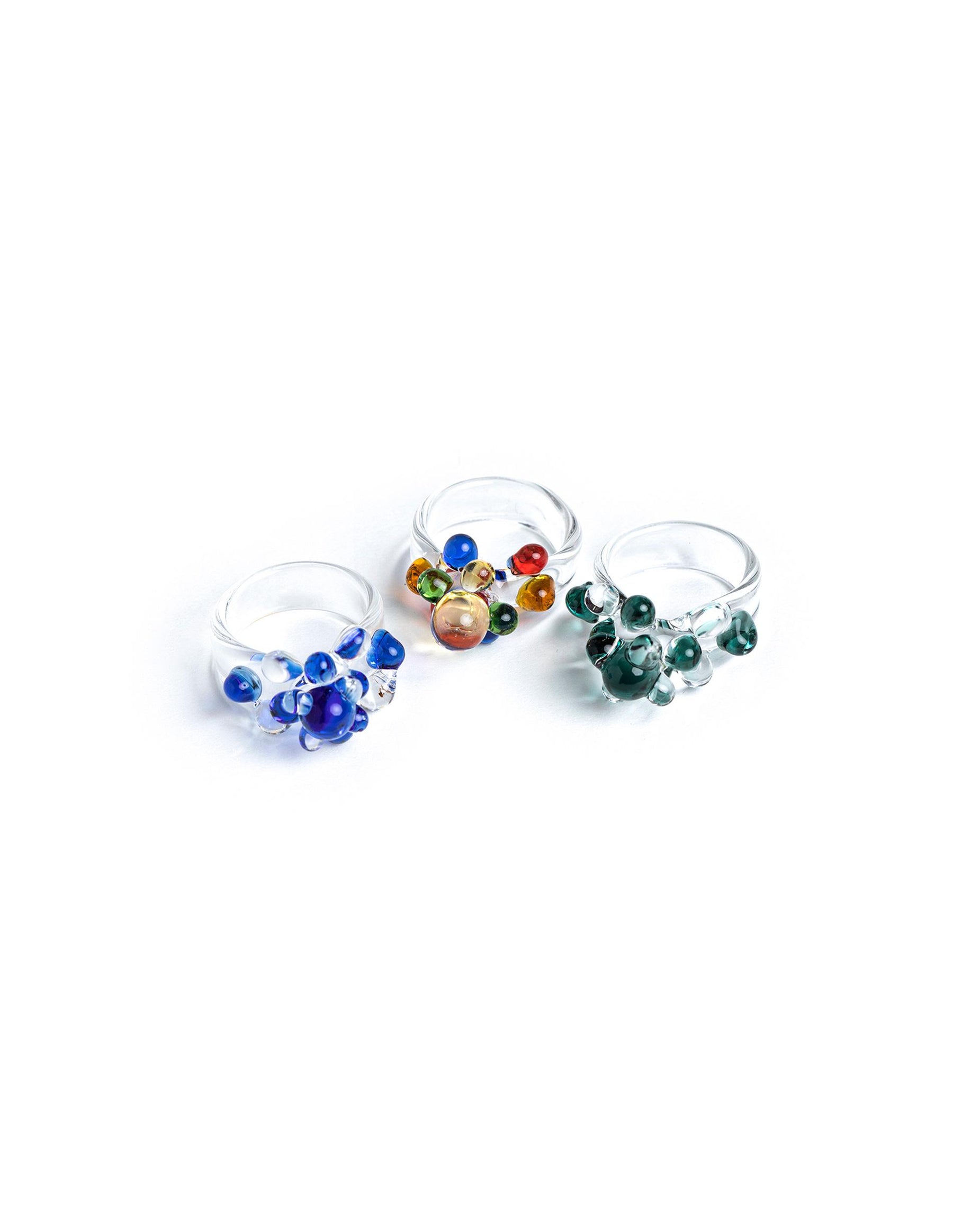 GREEN BEAD RING