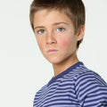 BLUE STRIPED T-SHIRT