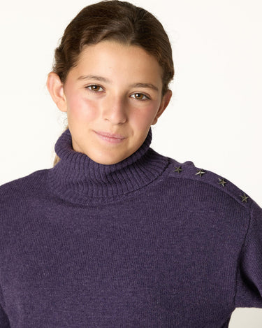 PENSÉE BUTTON TURTLENECK SWEATER